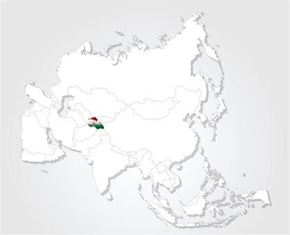 Tadsjikistan kart