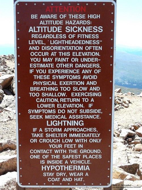 Varselsplakat høydesyke