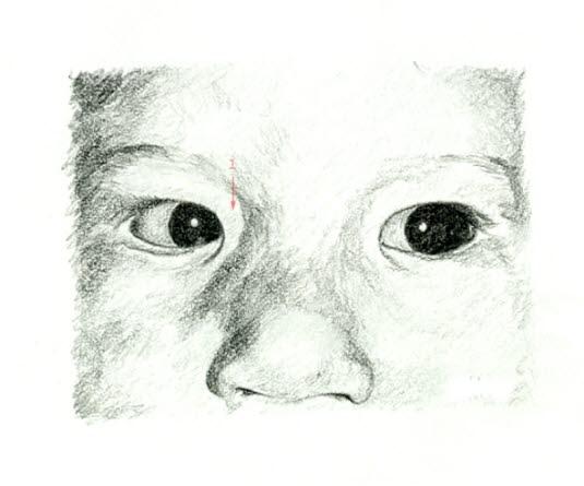 Epicantusfold ved sideblikk Epicantusfold ved sideblikk