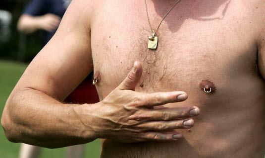 Piercing i brystvorter Piercing i brystvorter