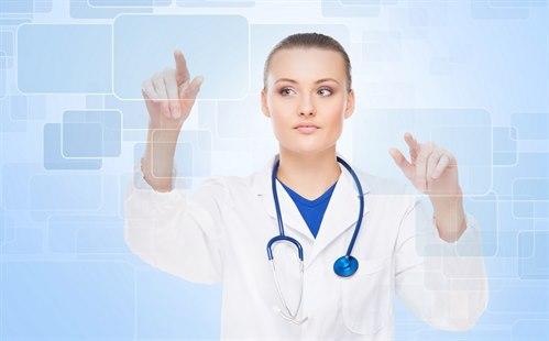Digital female doctor