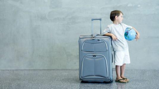 barn på reise